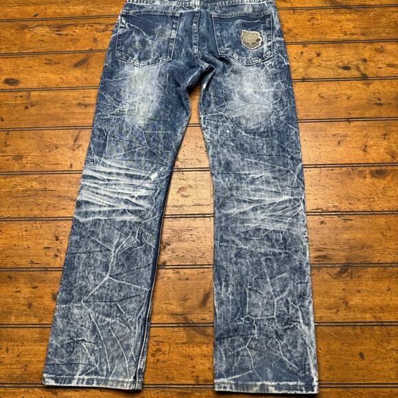 Road Narrows army patches distressed jeans youth size 12 - Picture 2 of 9